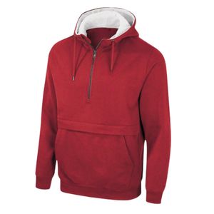 Personalizado de alta calidad de algodón poliéster 500gsm sudaderas con capucha de peso pesado al por mayor en Blanco polar pulóver sudaderas con capucha de los hombres de gran tamaño - Product Image 5