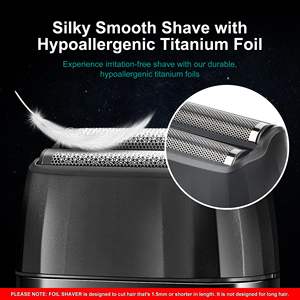 Afeitadora Eléctrica Profesional para Hombre con Doble Cuchilla, Recargable, para Afeitar la Barba y Eliminar el Vello - Product Image 4
