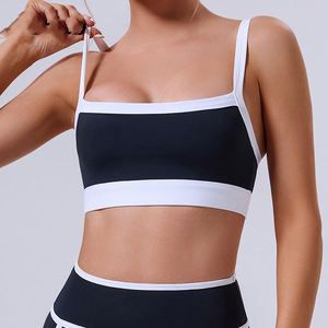 Sujetador Deportivo para Mujer, Antibacteriano, Soporte Medio, Escote Profundo en V, Logotipo Frontal, Ropa de Yoga, Diseño Sin Costuras - Product Image 4