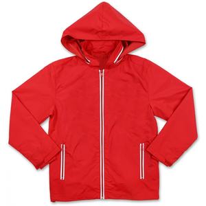 Hoodless Sororirites Wear Chaqueta cortavientos roja Chenillne Bordado Primavera Ecológico Impermeable Transpirable Venta al por mayor - Product Image 1