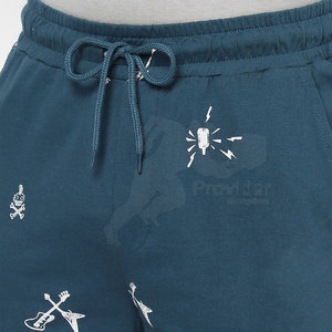 Custom Print Logo 100% Cotton Solid Men <b>Shorts</b> Mid Waist High Street Style Breathable Drawstring Closure Pakistan Manufactured - Product Image 6