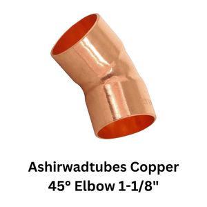 Codo de 45 grados de cobre de alto rendimiento 118 Ideal para sistemas de refrigeración y plomería de CA - Product Image 2