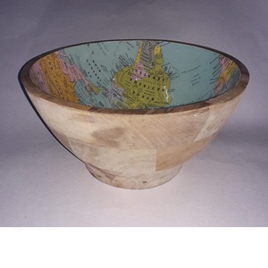 Ensaladera de madera pulida hecha a mano de lujo, diseño de tamaño personalizable natural ecológico, apto para lavavajillas para cocina casera - Product Image 1