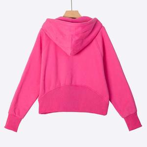 Ensemble de jogging pour femme en molleton 100% coton avec appliques brodées, pull demi-zip, modèle hiver uni - Product Image 4