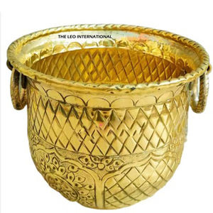 Ensembles de 2 pots et jardinières décoratifs de salle de réception de mariage, gris, en aluminium personnalisé, métal, intérieur, haute qualité - Product Image 6