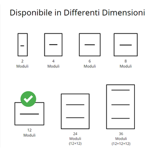 Gewiss Centralita de pared con 12 módulos IP40 GW40028 Equipo de distribución de energía - Product Image 5