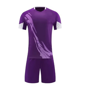 Ensemble de maillots de football France 100% polyester sublimé personnalisé Nouveau design Haut respirant à séchage rapide pour adultes - Product Image 2