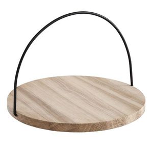Vente chaude Rectangle En Bois Thé Snack Petit Déjeuner Café Plateau En Bois De Pin Plateau De Service avec Poignées En Métal pour La Maison Restaurant Utilisation - Product Image 4