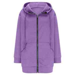 Sweats à capuche zippés pour hommes, hiver, uni, teinture unie, avec broderie personnalisée, étiquette, logo, impression et personnalisation de marque pour les promotions - Product Image 5