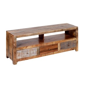 ตู้และตู้เสื้อผ้าไม้เนื้อแข็งหรูหราออกแบบอุตสาหกรรมที่เรียบง่ายพร้อมขาตั้งทีวีสำหรับเฟอร์นิเจอร์บ้านและห้องโถง - Product Image 3