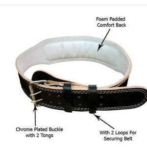 Ceintures d'haltérophilie en cuir véritable sur mesure de haute qualité fabriquées au Pakistan pour la forme physique - Product Image 2