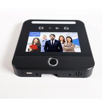 JINGXIN 5 İnç HD IPS Dokunmatik Ekran 1280*720 Yüz Biyometrik Tanıma Kimlik Kartı Okuma TCP IP USB Wifi Zamanlı Katılım Makinesi