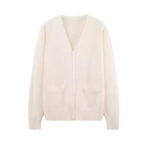 Cárdigan con botones informal de punto de algodón con cuello redondo de talla grande personalizado para mujer, suéter de invierno multicolor, ropa Starlit BD nuevo - Product Image 6