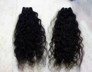 Extensiones de cabello Remy Virgen sin procesar del sur de la India, paquetes de tejido de cabello humano de templo indio alineados con cutícula - Product Image 5