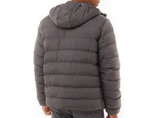 แจ็กเก็ตขนเป็ดบุฟองน้ำสำหรับผู้ชายขนาดใหญ่100% ผ้าโพลีเอสเตอร์ระบายอากาศได้ดีพิมพ์ลายแบบนุ่มสำหรับฤดูหนาวงาน OEM ตามสั่ง - Product Image 5