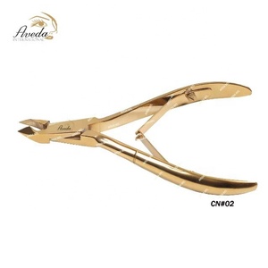 Venta al por mayor de Punta Profesional pinzas de extensión de pestañas doradas punta puntiaguda de acero inoxidable logotipo personalizado - Product Image 2