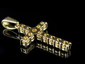 Best Quality 925 Sterling Silver Christian <b>Cross</b> Jesus <b>Pendant</b> Gold Plated Moissanite Jewelry for <b>Men</b> Women Unisex - Product Image 6