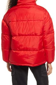 Veste d'hiver à capuche réversible multicolores pour femmes, fabricant de vêtements sur mesure - Product Image 2