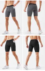 Amano Sports 2025 Potencial Alta demanda Mallas para correr Hombres de secado rápido Gimnasio Fitness Pantalones cortos para correr Medias Hombres Pantalones cortos de compresión - Product Image 5