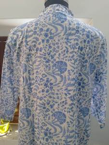 ชุดเดรสพิมพ์ลายบล็อคสไตล์อินเดีย, ชุดเดรสผ้าฝ้าย, ชุดเดรสสั้น, ชุดเดรสฤดูร้อน, ชุดปาร์ตี้, เดรสแฮนด์เมด, ชุดของขวัญวาเลนไทน์ลดราคา - Product Image 3