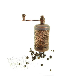 <b>Tall</b> Brass Salt Pepper Set With Narrow Neck And Classic Finished Designed For Clean <b>Tables</b> And Refined Aesthetic Spaces - Product Image 1