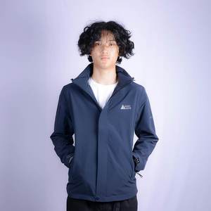 Chaqueta de carcasa dura Vintage de verano con cremallera a prueba de viento resistente al agua estampado inspirado en Fitness poliéster fino Nailon/algodón - Product Image 4