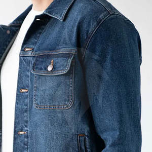 Nouvel arrivage de veste en jean à col à capuche et manches longues en toile de haute qualité pour hommes saison d'hiver directe de l'usine personnalisée en gros - Product Image 5