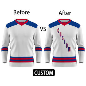 Maillot de hockey sur glace conçu sur mesure Production rapide avec impression par sublimation Service d'expédition express OEM/ODM - Product Image 3