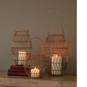 โคมไฟลวดโลหะตกแต่งงานแต่งงานงานปาร์ตี้โคมไฟแก้วเหล็กสีทองโคมไฟรอมฎอนขายส่ง2024ผู้ผลิตอินเดีย - Product Image 4