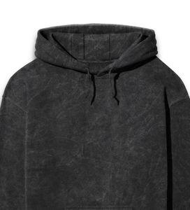 OEM Custom Streetwear Drop Shoulder Boxy Fit French Terry Cropped Cotton Zip Up <b>Rivet</b> Studded Rhinestone Heavyweigt Men Hoodies - Product Image 5