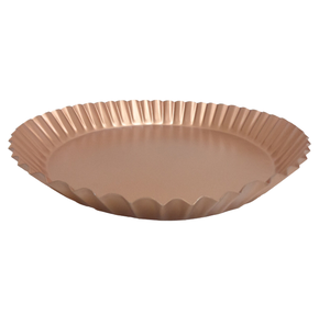 Plato redondo de hierro de diseño único con bandeja de servicio de estilo Vintage de Color plateado para el hogar, cocina y Decoración de mesa hecha a mano - Product Image 6