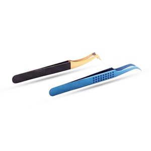 Premium Quality Volume Eyelash Extension Tweezers Angle Curved <b>Individual</b> <b>Lash</b> Makeup Tool Set Hand Made Custom Logo - Product Image 3