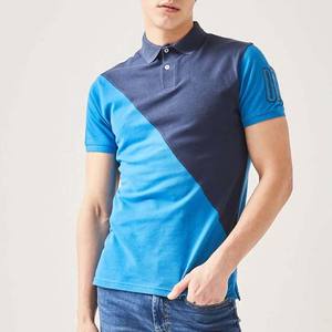 Vêtements pour hommes avec logo personnalisé OEM de couleur contrastée Polos en coton grande taille Streetwear d'été à manches courtes Chemise pour hommes - Product Image 1