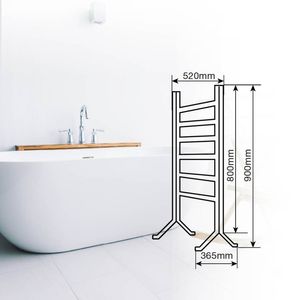 Hadim 100W Electric Freestanding/<b>Wall</b> Towel <b>Rail</b> (Niaros 301035003) - Product Image 5