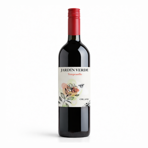Jardin Verde Vino Tinto Tempranillo Orgánico 100% Tempranillo 12.5-13.5% ABV Vino Tinto Español Orgánico 750ml - Product Image 1