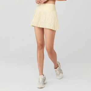 Wholesale High Quality Women Girl Side Pleated Sport Running Fitness Mini Skirt Quick Drying <b>Tennis</b> Apparel Pickleball Skirts - Product Image 5