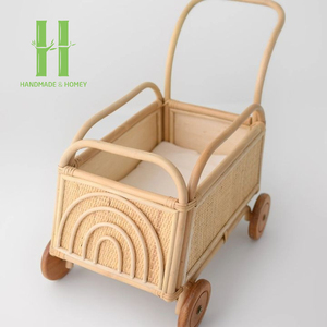 เตียงตุ๊กตาหวายธรรมชาติสำหรับเด็กที่นอนดีไซน์ทันสมัยงานฝีมือจาก hnh เป็นมิตรต่อสิ่งแวดล้อมสำหรับห้องนอนและโรงเรียนอนุบาล - Product Image 5