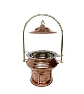 Venta al por mayor de lujo de acero inoxidable calentador de alimentos hermoso estilo de restaurante equipo eléctrico calentadores de energía plato de frotamiento Venta - Product Image 1