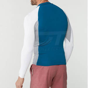 Colores sólidos de alta calidad Diseño personalizado Rash Guard Venta al por mayor Rash Guards para hombres en venta al por mayor - Product Image 3