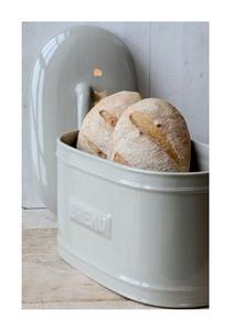 Best <b>Vintage</b>-inspired Iron Breadbox for Rustic <b>Kitchen</b> Decor with Wooden Top Cap & White Powder Coated Finished Breadbox - Product Image 3