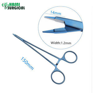 Portaagujas Ryder, Micro Pinzas, Juego de Instrumentos Quirúrgicos Oftálmicos, Manual, Aleación de Titanio, por Hasni Surgical - Product Image 5