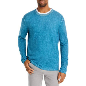 Venta al por mayor Sudadera larga de cuello redondo 380GSM sólido hombres Jumper sudaderas gruesas por encargo sudaderas de invierno para la venta - Product Image 1