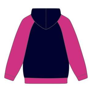 2Delta Psi Rho Sorority Raglan Sleeve Pullover Hoodie Navy 80 Algodón 20 Poliéster Relleno de los huecos Greek Life Casual Wear Hoody - Product Image 3