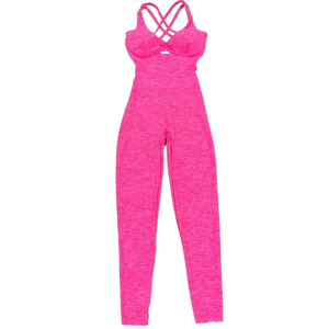 ชุดจั๊มสูทเว้าหลังสำหรับผู้หญิงชุดโยคะแบบแขนกุดปรับได้ชุดออกกำลังกายแบบชิ้นเดียว - Product Image 4