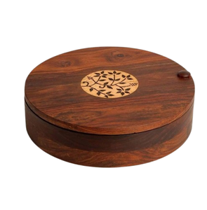 Caja Masala hecha a mano con contenedor de madera de almacenamiento y cuchara para la decoración de la cocina del hogar y lo mejor para regalo de boda - Product Image 2