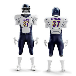 Chemises de football américain de dernière conception du fabricant d'usine uniformes d'été respirants à manches courtes de taille personnalisée - Product Image 5