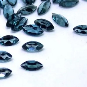 6mm 8mm 10mm Natural London Blue Topaz Marquesa Corte Calibrado Piedras preciosas Fabricante Tienda Venta al por mayor Precio de fábrica Venta regular - Product Image 1