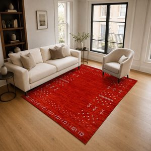 Tapis de salon en chenille antidérapant, imprimé numériquement, style moderne vintage, noir anthracite, lavable en machine, vente en gros RUGS DEPOT LXDP-0984 - Product Image 2