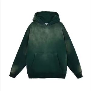 Sudadera con Capucha para Hombre, Invierno, Lavado Ácido, 100% Algodón, Servicio OEM Personalizable, Transpirable, Impermeable, Ecológica, Alta Calidad, Venta al Por Mayor - Product Image 5