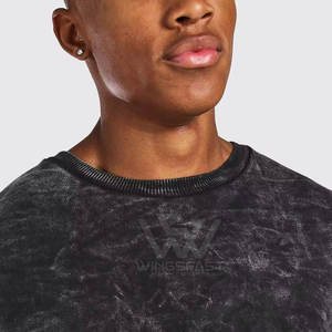 Pakistan Made Basics Acid Wash Sudadera Ropa informal Calidad Premium Logotipo personalizado Acid Wash Sudadera - Product Image 4